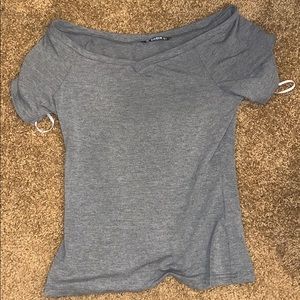 Off the shoulder t-shirt
